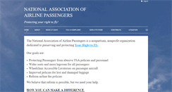 Desktop Screenshot of nationalassociationofairlinepassengers.org