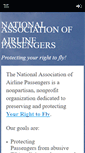 Mobile Screenshot of nationalassociationofairlinepassengers.org